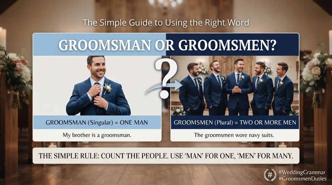 Groomsman or Groomsmen