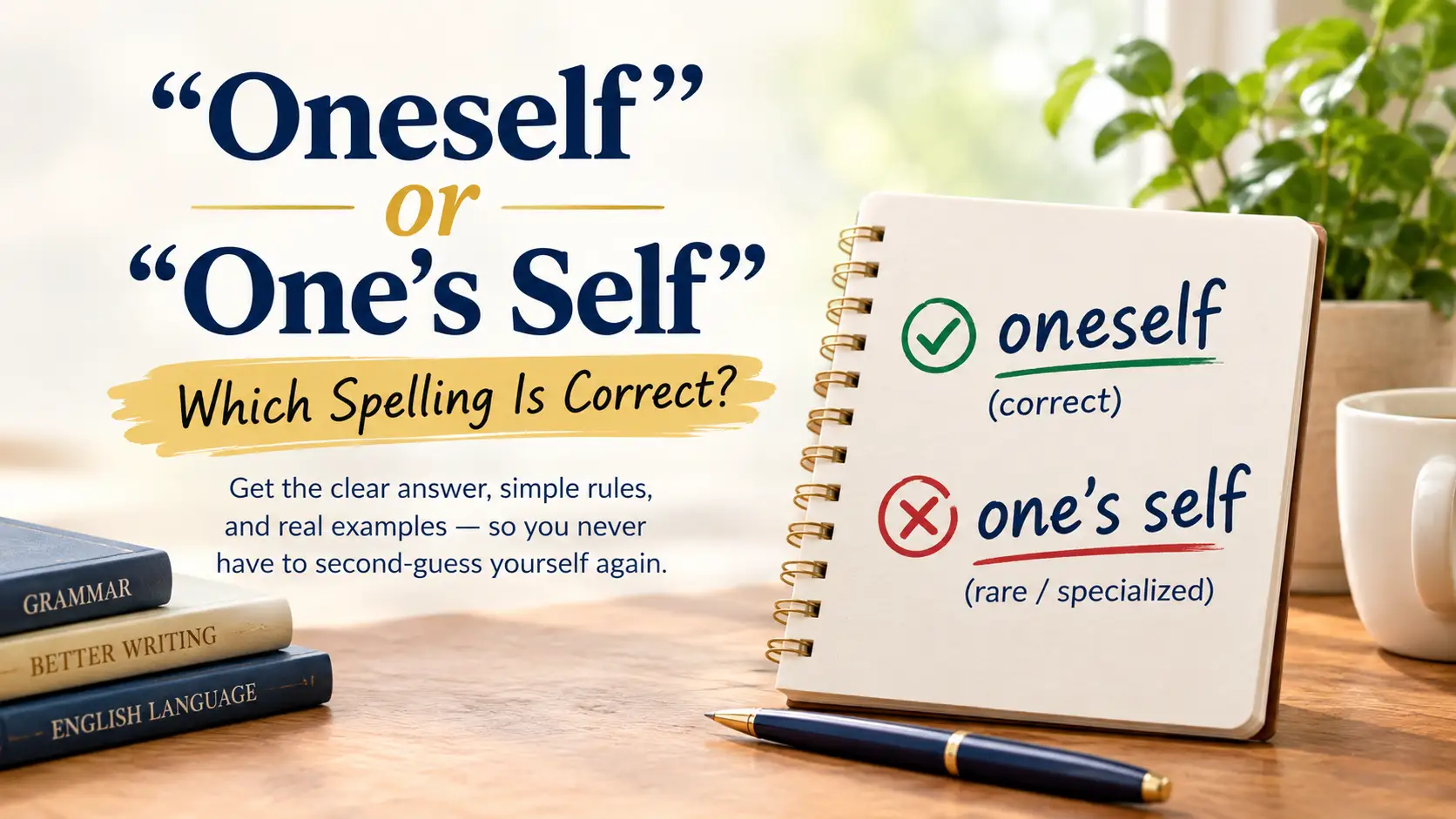 Oneself or One's Self