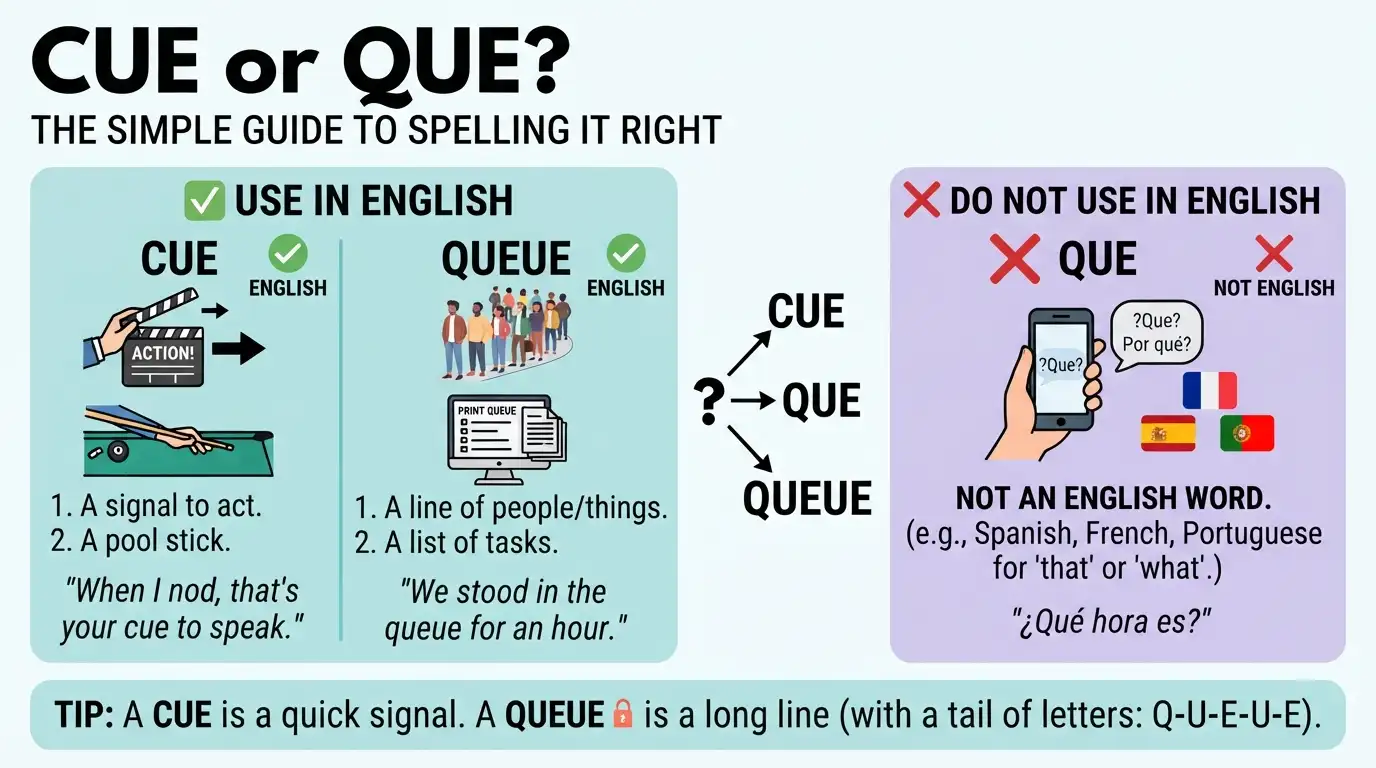 Cue or Que