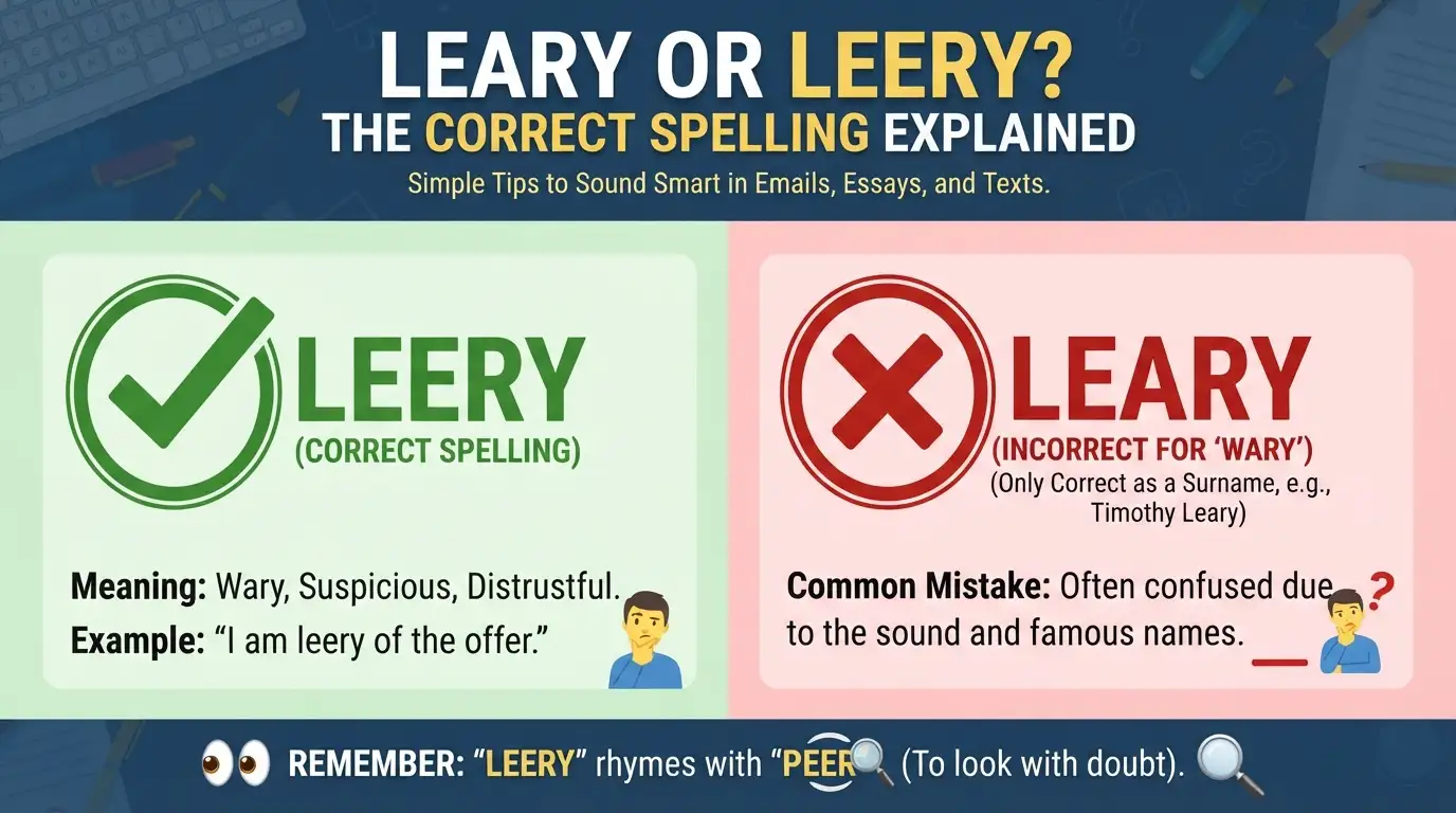 Leary or Leery