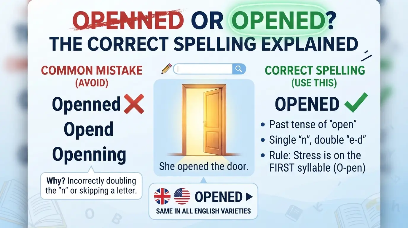 Openned or Opened
