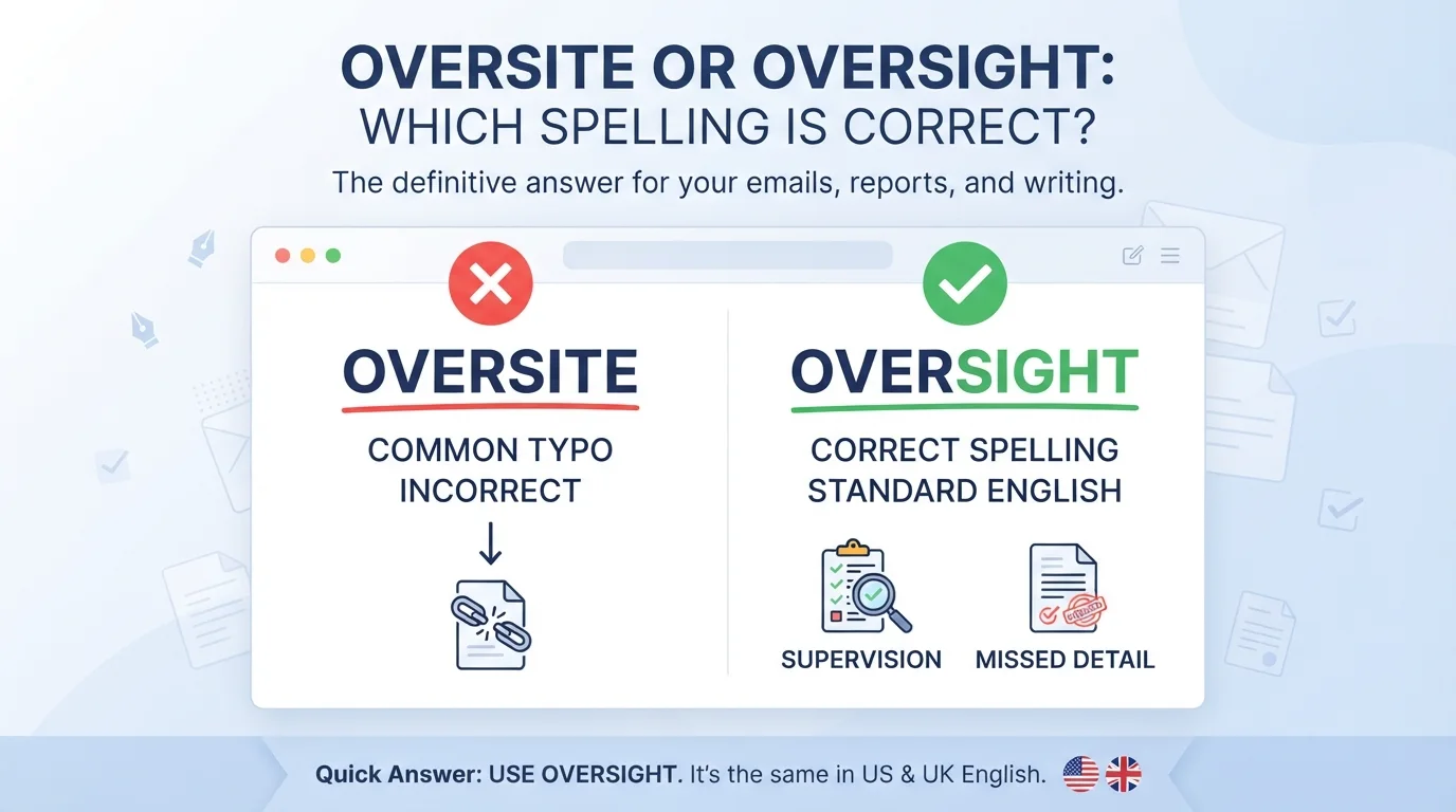 Oversite or Oversight