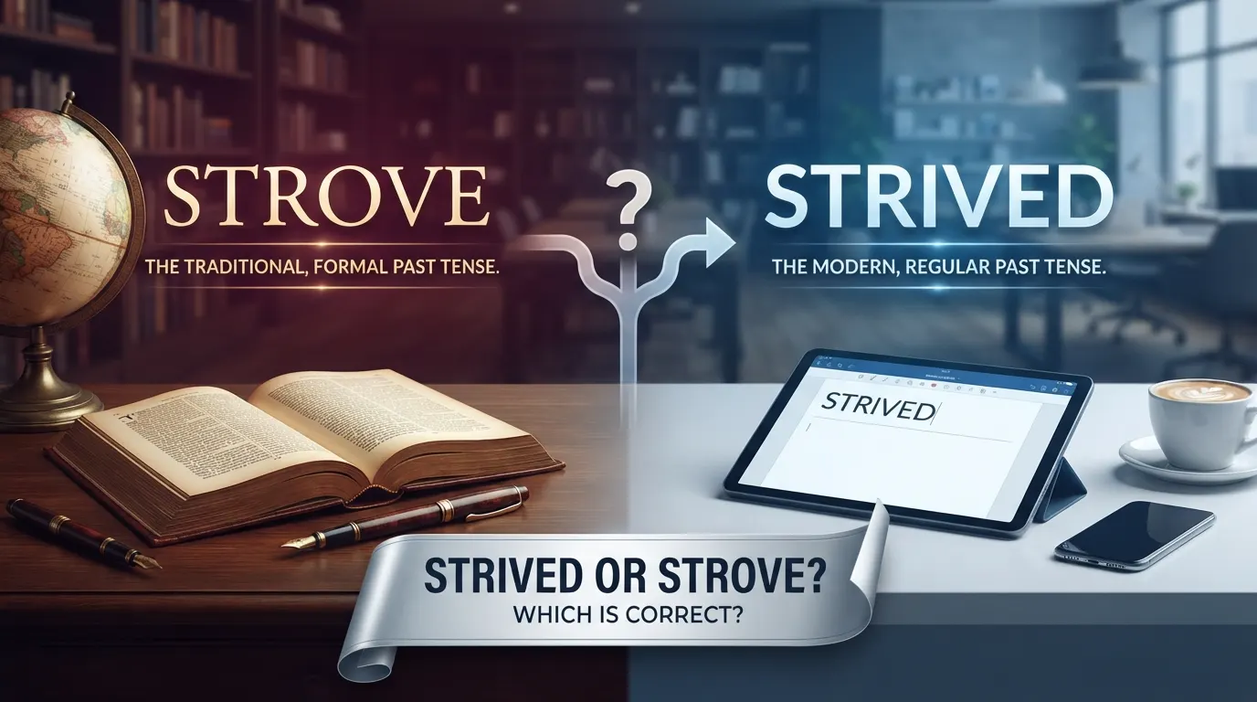 Strived or Strove